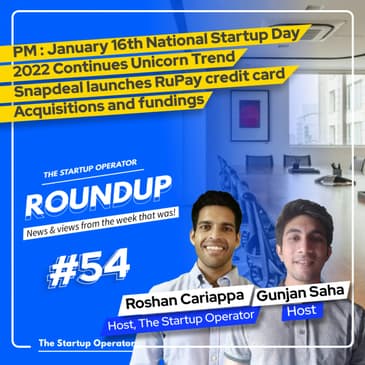 Roundup #54: Jan 16 National Startup Day: PM, 2022 Continues Unicorn Trend, Fundraises & more!