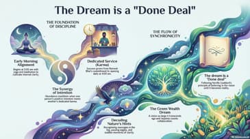 What role does cosmic conspiracy play in achieving a big vision?