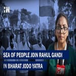 Sea Of Poeple Join Bharat Jodo Yata In Maharashtra