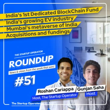 Roundup #51: India's 1st dedicated blockchain fund, Growing EV industry, Acquisitions & more!