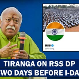 Headlines: Ahead of Independence Day, RSS Changes Twitter Profile Picture To "Tiranga"