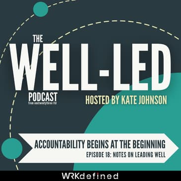 Accountability begins at the beginning