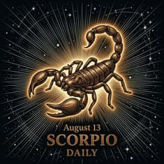 Thursday, August 13, 2026 Scorpio Horoscope Today