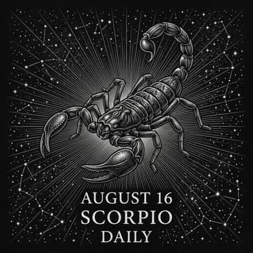Sunday, August 16, 2026 Scorpio Horoscope Today