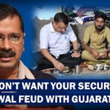 "Take Back Your Security":On Way To Dinner At Autorickshaw Driver's House,Kejriwal Vs Gujarat Police