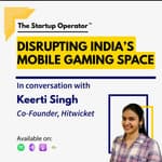 EP 66 : Disrupting India's Mobile Gaming Space | Keerti Singh (Co-Founder, Hitwicket)