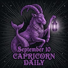Thursday, September 10, 2026 Capricorn Horoscope Today