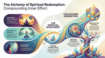 How does consistent effort transform into spiritual and material fortunes?