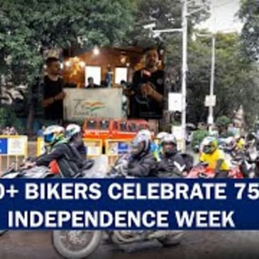 200+ Bikers Celebrate Azadi Ka Amrit Mahaostav Along With A Road Saftey Message | PM Modi | India |