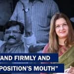 MP Priyanka Chaturvedi Stages Support For Sena MP Sanjay Raut | Shivsena |