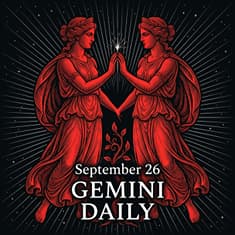 Saturday, September 26, 2026 Gemini Horoscope Today