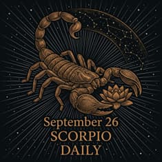 Saturday, September 26, 2026 Scorpio Horoscope Today
