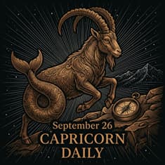 Saturday, September 26, 2026 Capricorn Horoscope Today