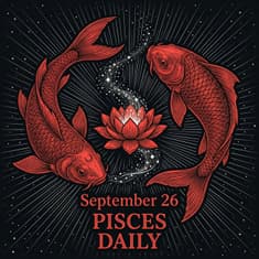 Saturday, September 26, 2026 Pisces Horoscope Today