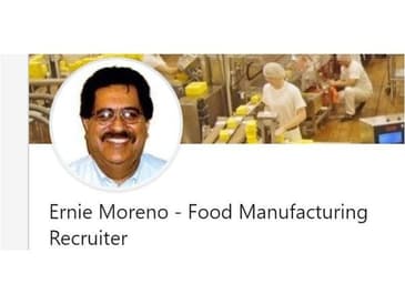 Ernie Moreno, Food Manufacturing Recruiter