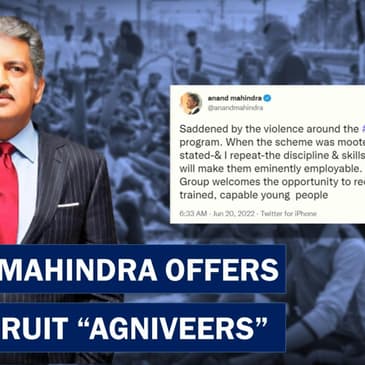 "Eminently Employable": Industrialist Anand Mahindra Offers To Recruit "Agniveers"