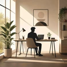 2095: How a Home Office Can Boost Your Productivity by Kalen Bruce of Money Mini Blog on Workspace Design