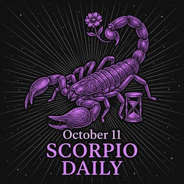 Sunday, October 11, 2026 Scorpio Horoscope Today