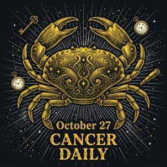 Tuesday, October 27, 2026 Cancer Horoscope Today