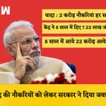 8 में मोदी सरकार ने दिए सिर्फ 7 लाख नौकरियां, 22 करोड़ आये आवेदन, सरकार की जानकारी| PM Modi| Jobs