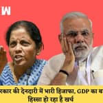 मोदी सरकार की हर साल बढ़ रही है देनदारी, GDP का बड़ा हिस्सा हो रहा है खर्चI Parliament Monsoon Session