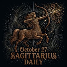 Tuesday, October 27, 2026 Sagittarius Horoscope Today