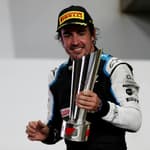 Tyres Burst In Celebration Of Alonso's Podium - 2021 Qatar Grand Prix