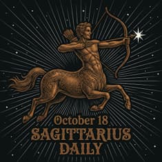Sunday, October 18, 2026 Sagittarius Horoscope Today
