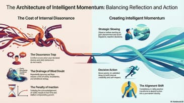 How does the conflict between expansion and comfort hinder momentum?