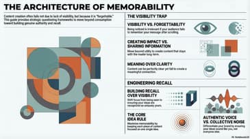 Why Your Content Is Seen but Never Remembered (And How to Fix It)