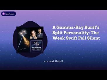 A Gamma-Ray Burst’s Split Personality: The Week Swift Fell Silent