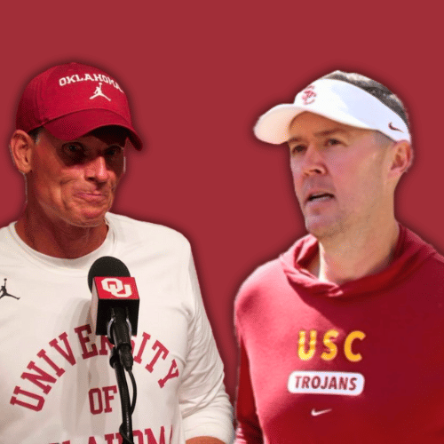 Brent Venables and Lincoln RIley