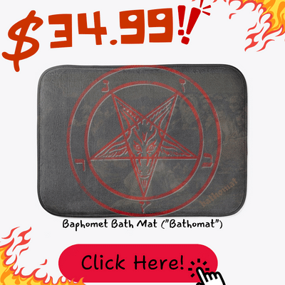Baphomet Bath Mat ("Bathomat")