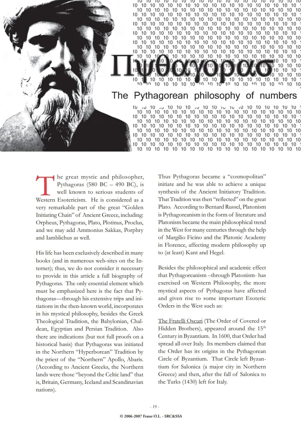 The Pythagorean Philosophy Of Numbers