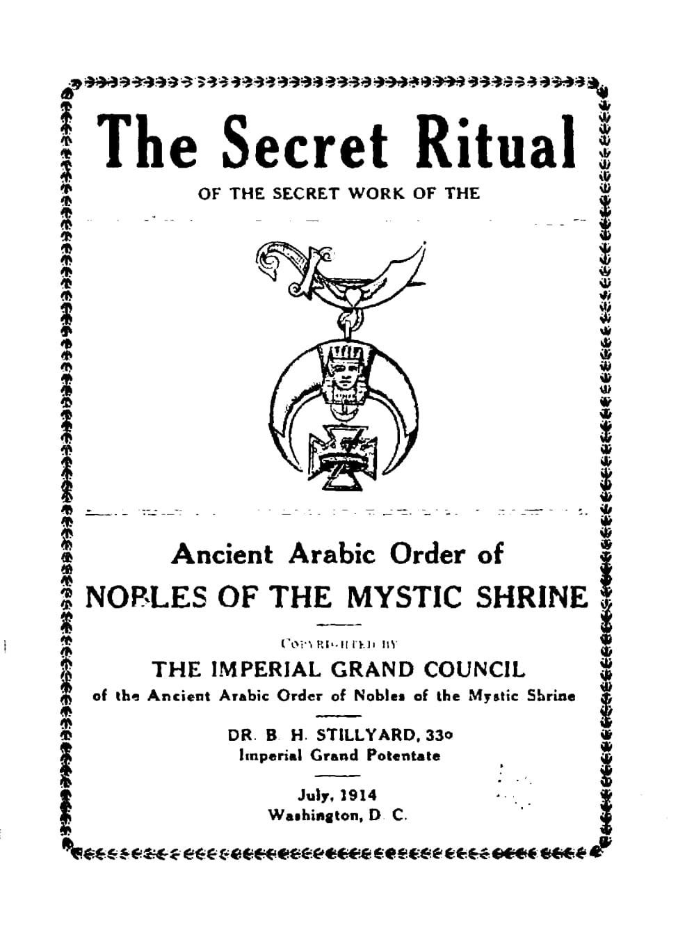 The Secret Ritual Of The Mystic Shrine