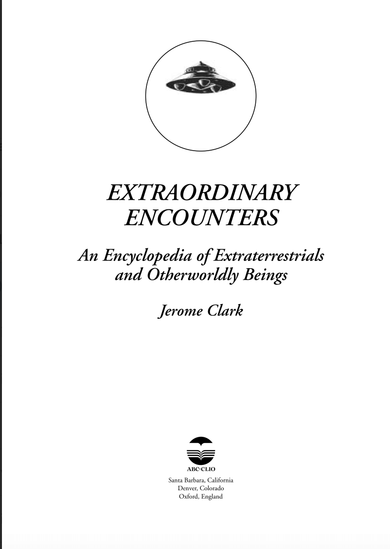 Extraordinary Encounters - Jerome Clark
