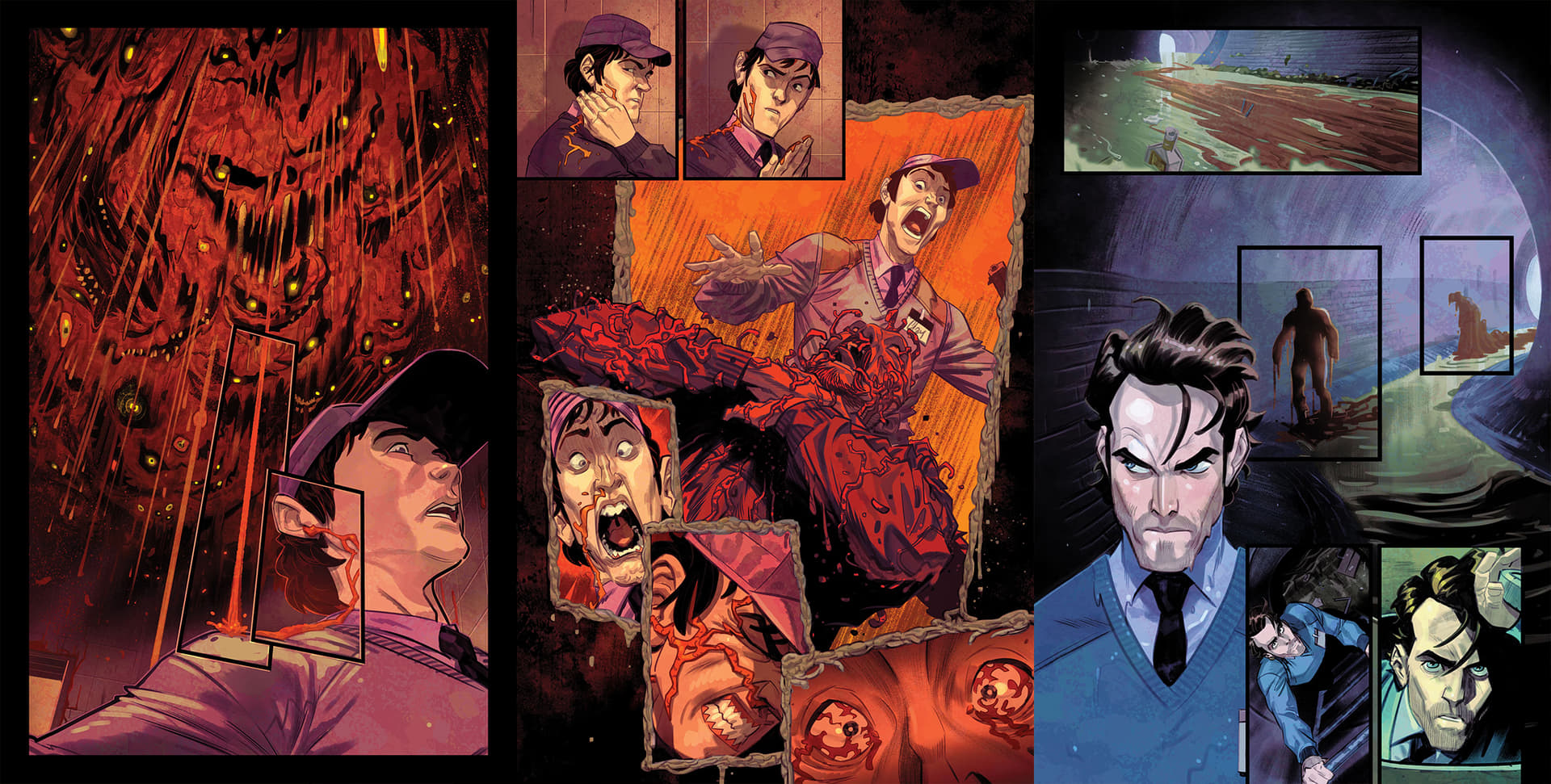 Preview pages for the DC Comics series Clayface: Celebrity Dirt