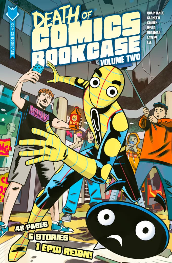 An interview with comics writer Zack Quaintance about his new crowdfunding anthology Death of the Comics Bookcase Volume 2