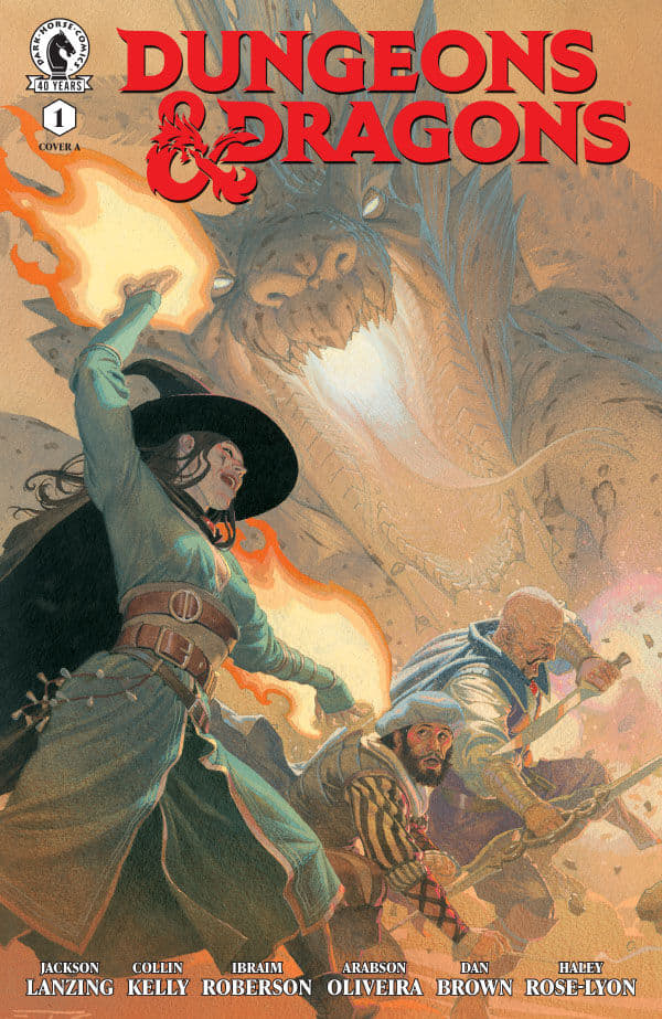 An interview with comics creators Jackson Lanzing and Collin Kelly about their Dark Horse Comics series Dungeons and Dragons