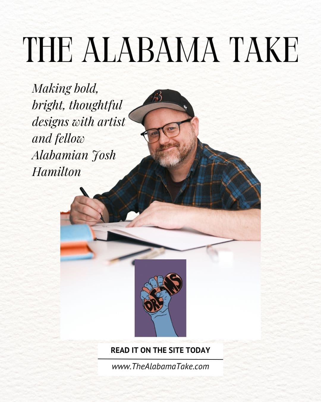 Josh Hamilton Makes Bold, Funny, Alabama Art 