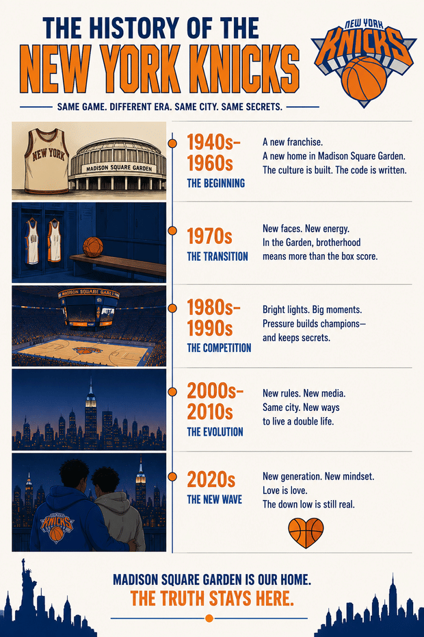 We asked this on our Episode 81 "Why men cheat with other men?" Do you think in the 80-year history of the New York Knicks, they had a down low man on the team? Come listen, laugh, learn and be inspired!