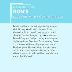 Pre-Trip Report: Ron’s Buddy Trip with a WDW First-Timer (April 2026)