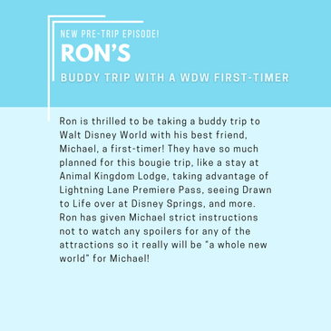 Pre-Trip Report: Ron’s Buddy Trip with a WDW First-Timer (April 2026)