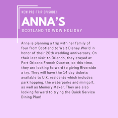 Pre-Trip Report: Anna’s Scotland to WDW Holiday (April 2026)