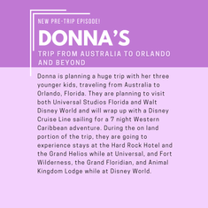 Pre-Trip Report: Donna’s Trip from Australia to Orlando and Beyond (December 2025/January 2026)
