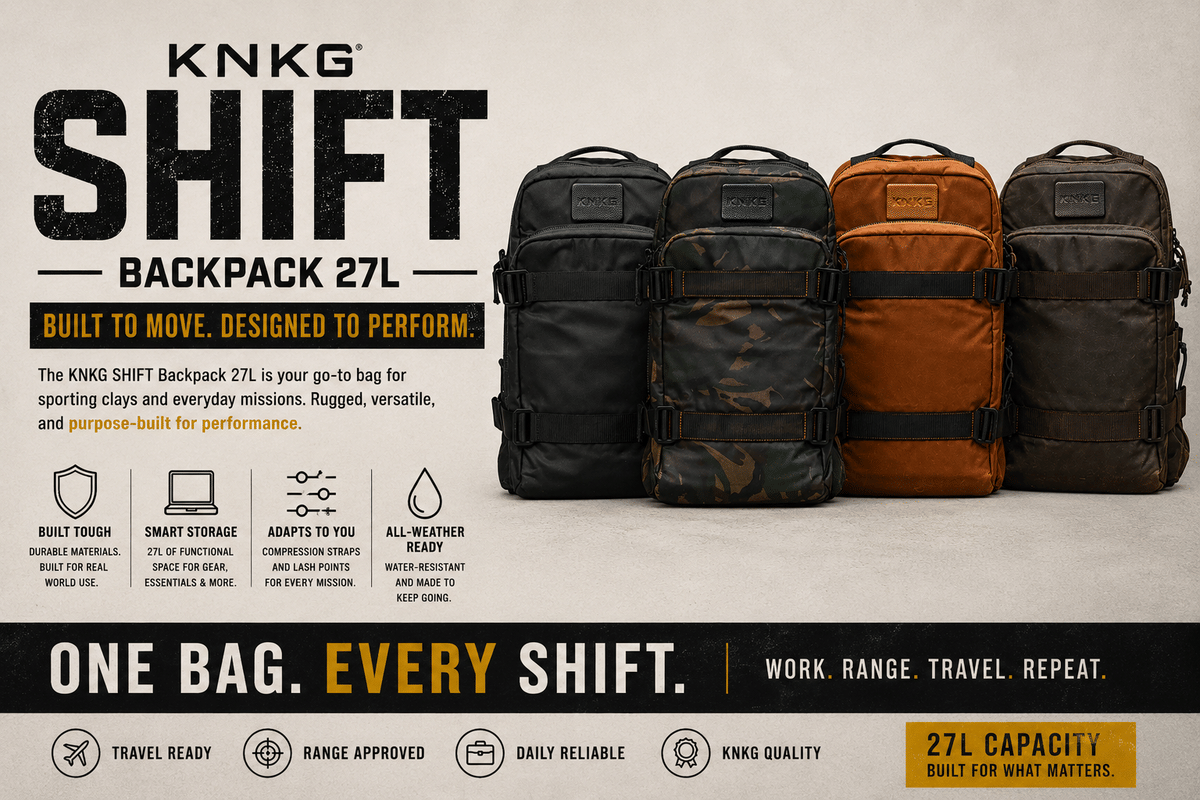 Why the KNKG SHIFT Backpack 27L Is the Perfect Companion for Sporting Clays
