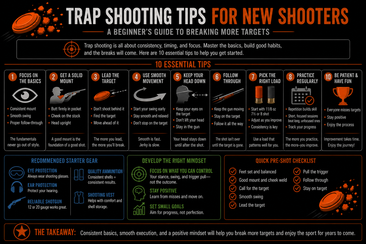 Trap Shooting Tips for New Shooters: A Beginner's Guide to Breaking More Targets