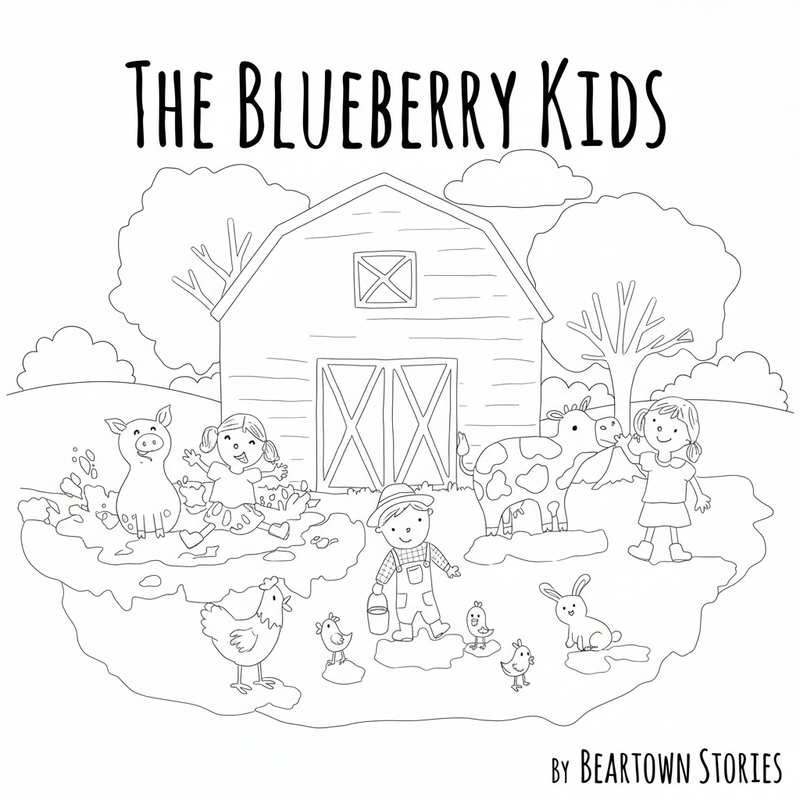 Coloring Page - The Blueberry Kids