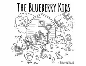 Coloring Page - The Blueberry Kids