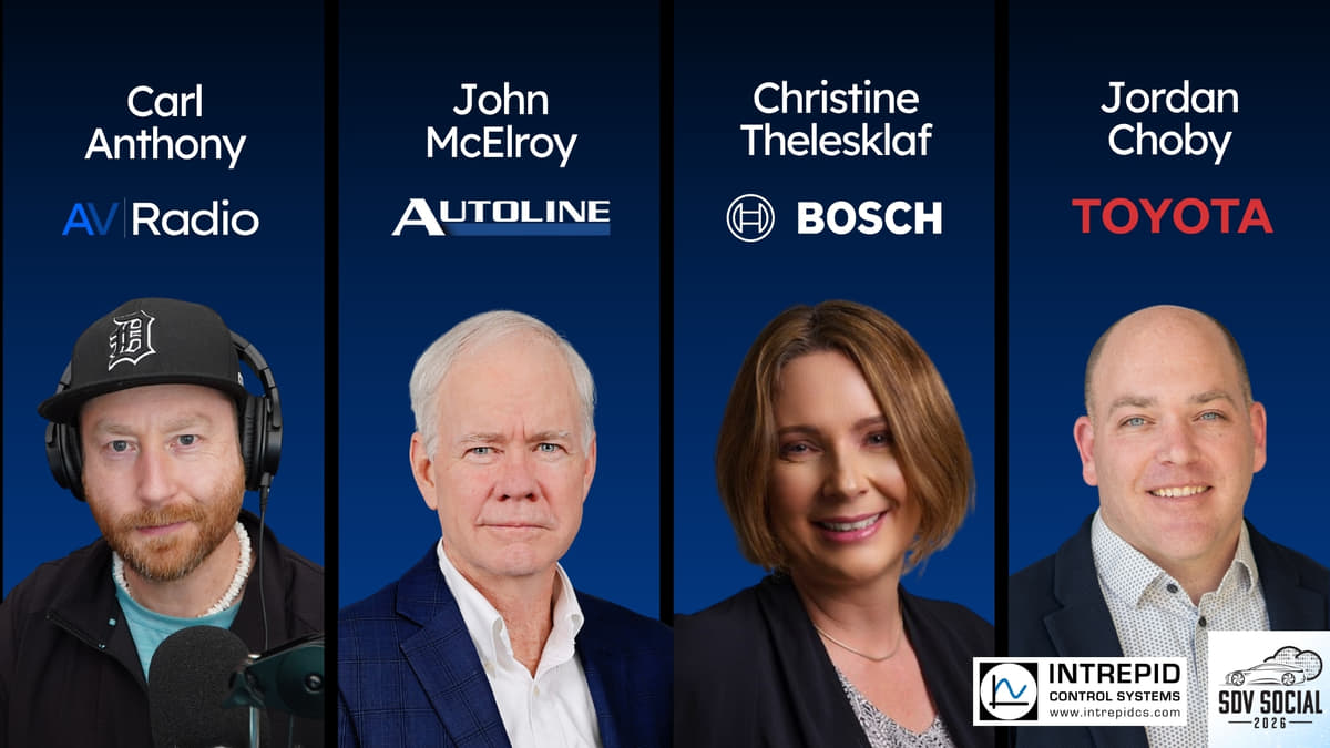 AV Radio, Autoline, Bosch, and Toyota Discuss the Future of Automotive at Intrepid Control Systems SDV Social 2026
